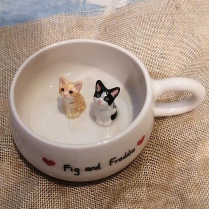 Handmade Custom Pet's Figure Ceramic Mug