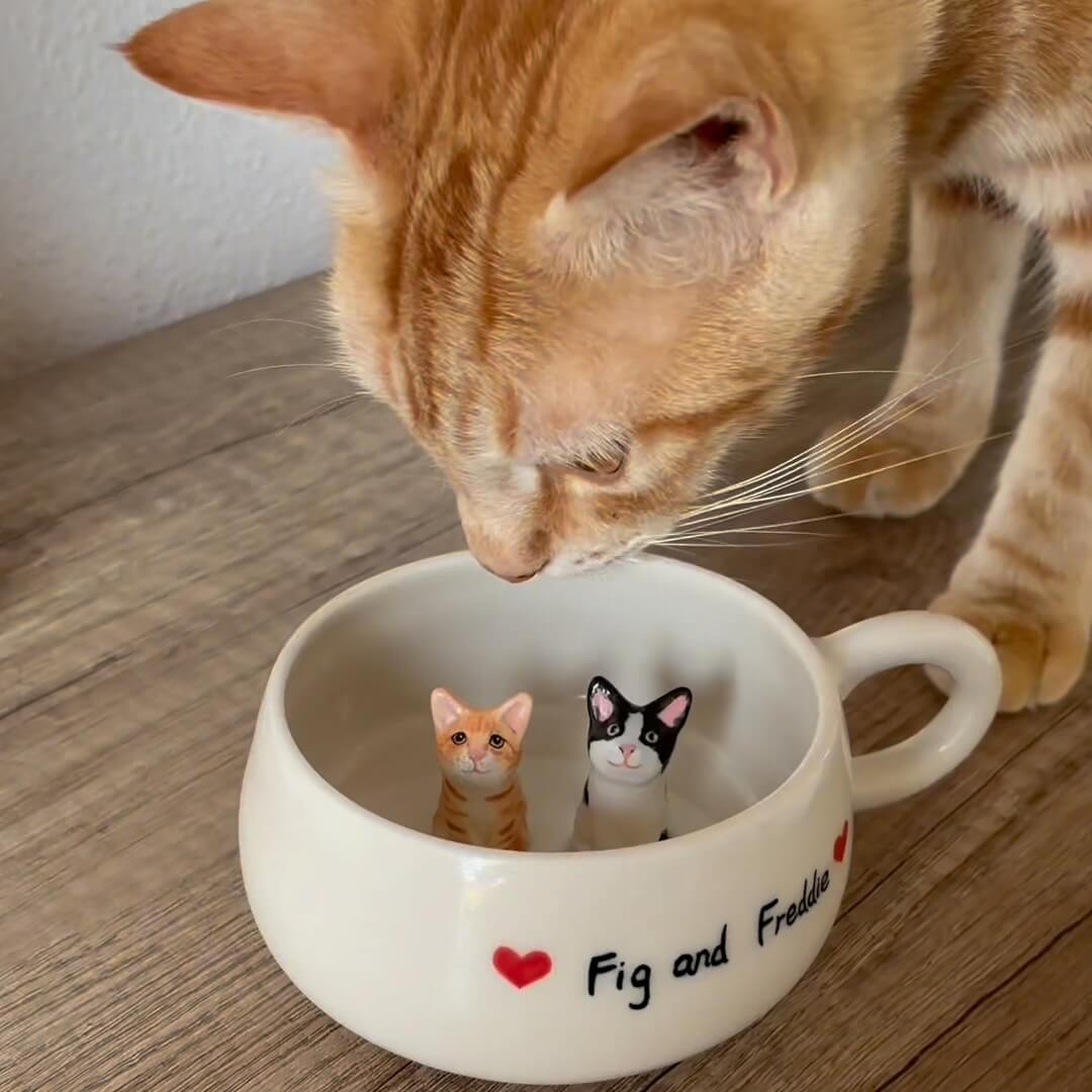 Handmade Custom Pet's Figure Ceramic Mug